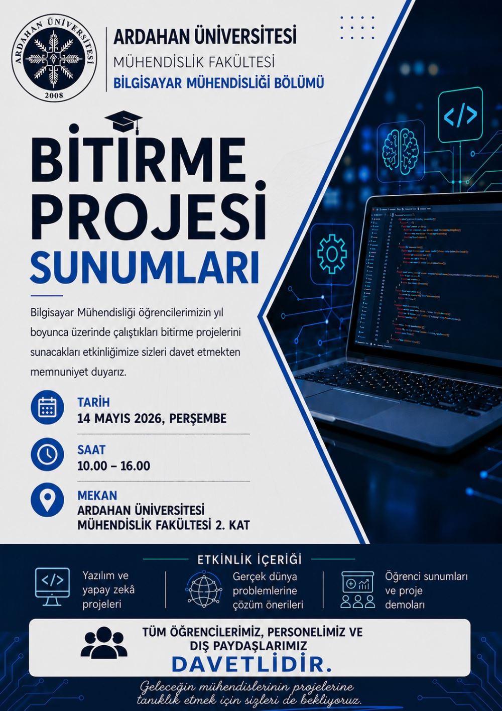 Bilgisayar Mühendisliği Bölümü’nden Bitirme Projesi Sunumları